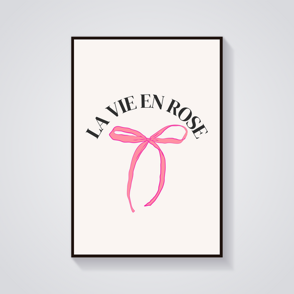 La Vie En Rose Bow Poster — vista frontale