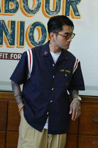 Las Vegas Embroidered Y2K Bowling Work Shirt — dettaglio
