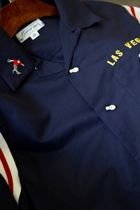 Las Vegas Embroidered Y2K Bowling Work Shirt — in alternativa