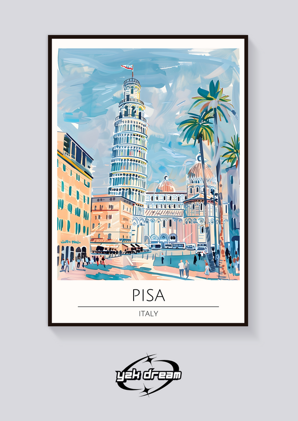 Leaning Tower of Pisa Poster