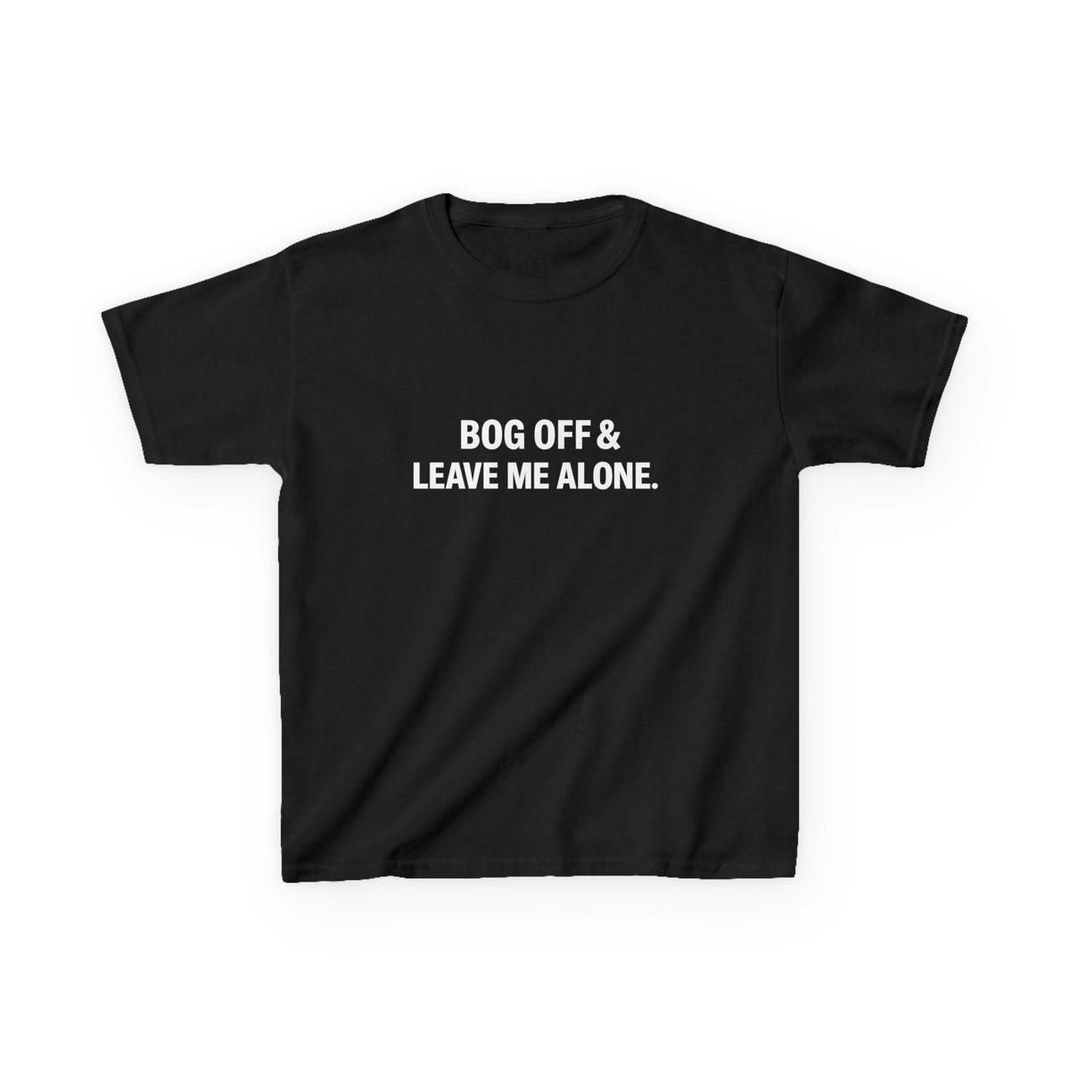 Leave Me Alone Graphic Baby Tee — vista posteriore