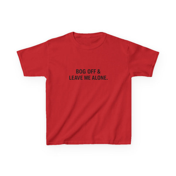 Leave Me Alone Graphic Baby Tee — vista frontale