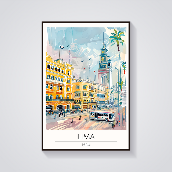 Lima Plaza San Martin Poster — vista frontale