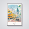 Lima Plaza San Martin Poster