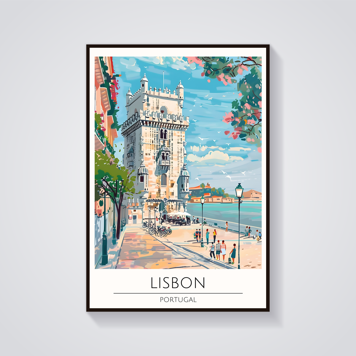 Lisbon Belem Tower Poster — vista frontale