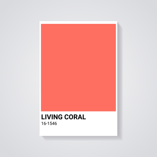 Living Coral Pantone Poster