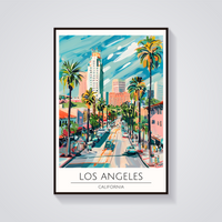 Los Angeles Skyline Poster — vista frontale
