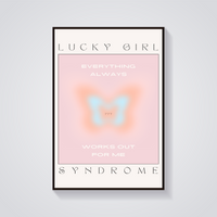 Lucky Girl Syndrome Poster — vista frontale