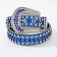 Luxury Rhinestone Y2K Faux Leather Belt — in alternativa