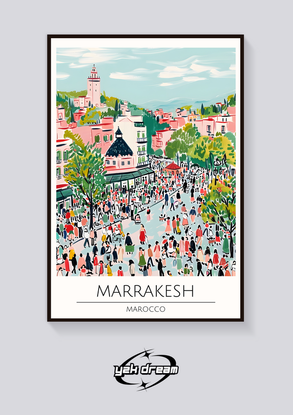 Marrakesh Morocco Street Poster