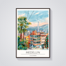 Medellin Cityscape Poster