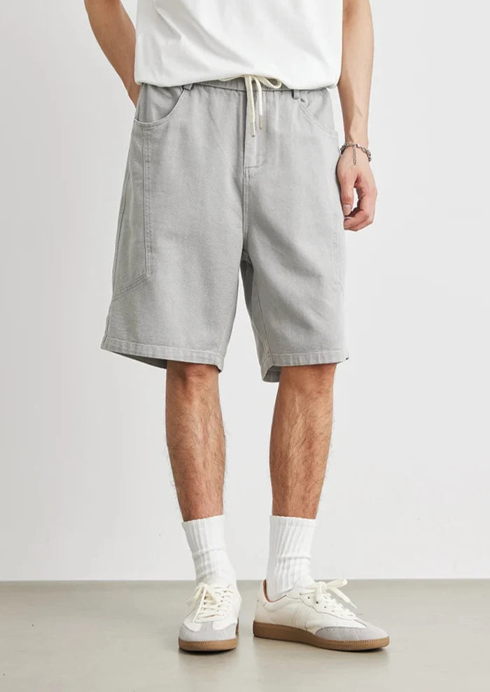 Mens Cotton Y2K Jort Length Shorts — vista posteriore
