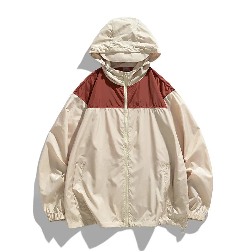 Mens Y2K Lightweight Windbreaker Jacket — vista posteriore