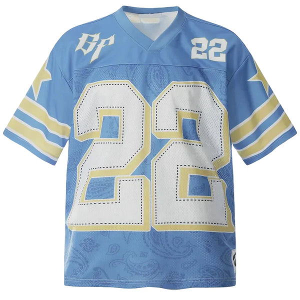Mesh Oversized Y2K "22" Football Jersey