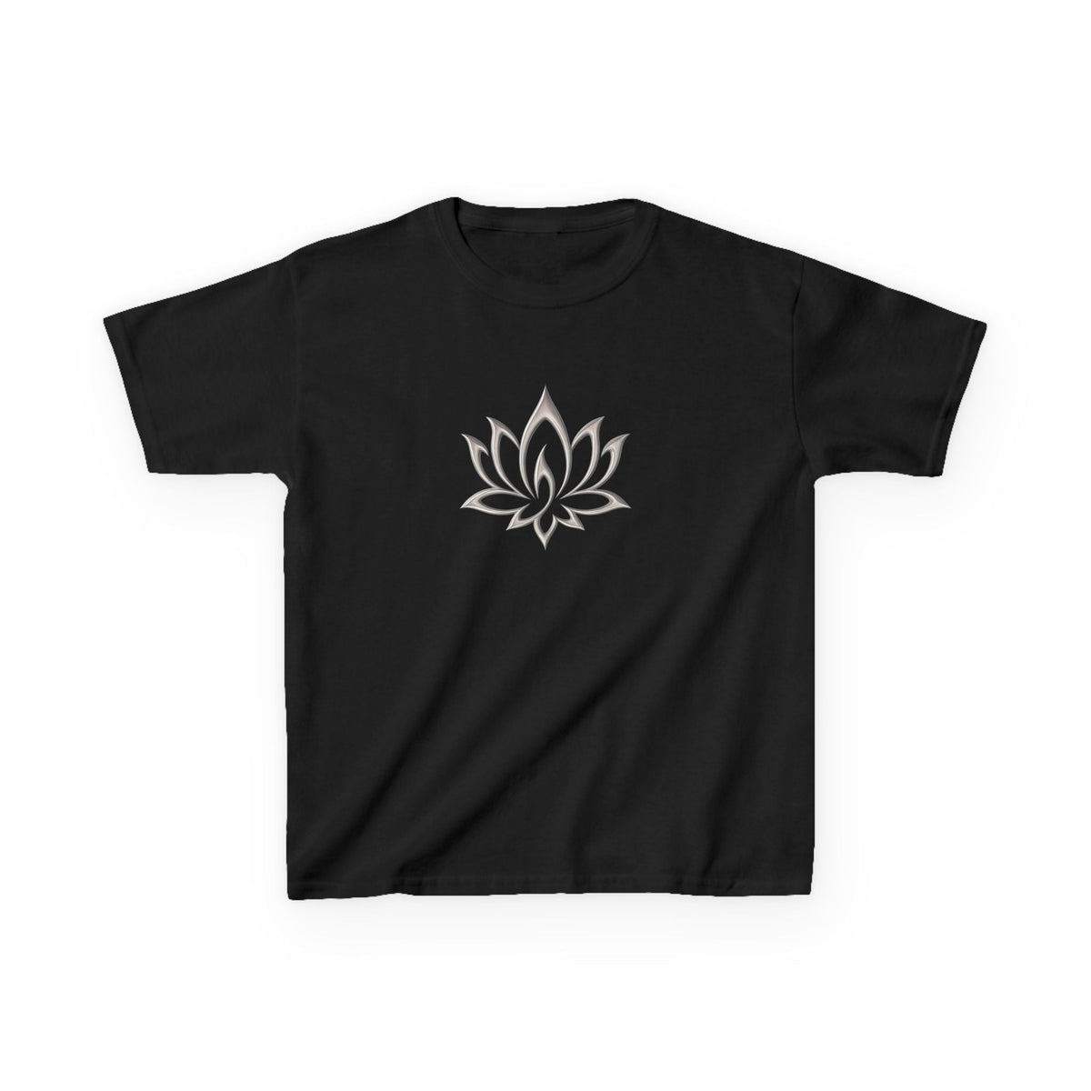 Metal Lotus Graphic Baby Tee — vista posteriore