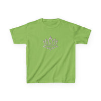Metal Lotus Graphic Baby Tee — vista laterale