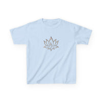 Metal Lotus Graphic Baby Tee — dettaglio della stampa