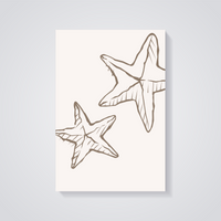 Minimalist Starfish Poster — vista posteriore