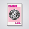 Mirror Ball Pink Poster