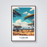 Nairobi Skyline Vintage Travel Poster