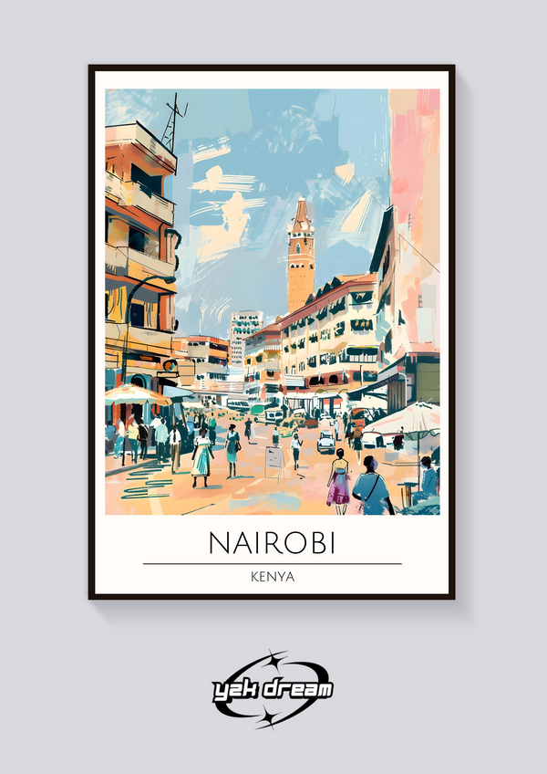 Nairobi Street Scene Poster