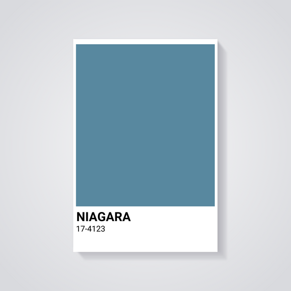 Niagara Blue 17-4123 Poster