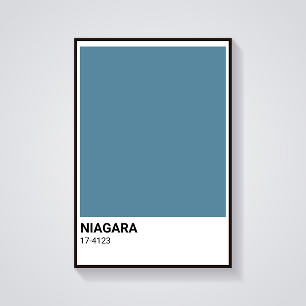 Niagara Blue 17 4123 Poster — vista frontale