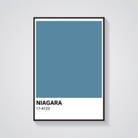 Niagara Blue Shade Poster — vista frontale