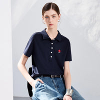 Old Money Y2K Embroidered Polo Shirt — dettaglio della stampa