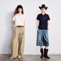 Old Money Y2K Embroidered Polo Shirt — dettaglio