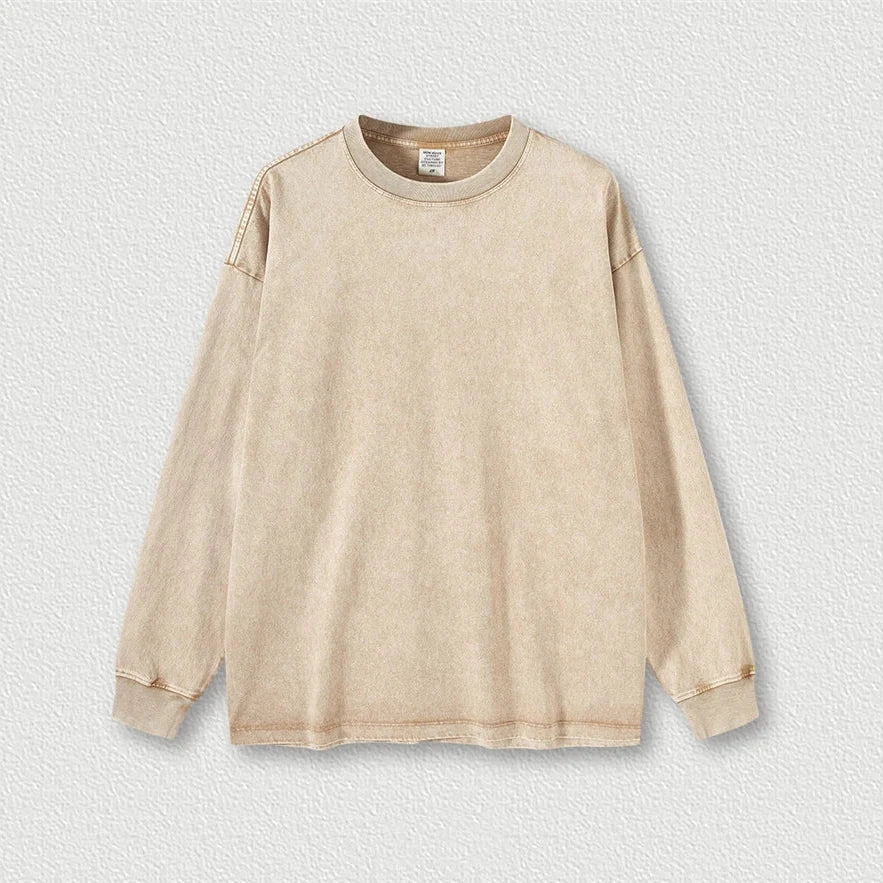 Origin Y2K 270gsm Essentials Cotton Long Sleeve Top — vista posteriore