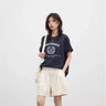 Oversized Y2K Coat Of Arms Womens Graphic T Shirt