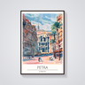 Petra Jordan Travel Poster