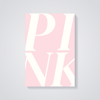 Pink Aesthetic Poster — vista posteriore