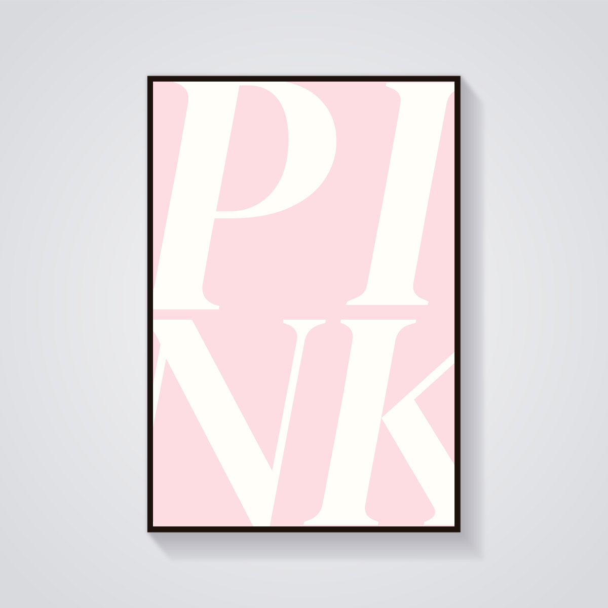 Pink Aesthetic Poster — vista frontale