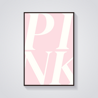 Pink Aesthetic Poster — vista frontale