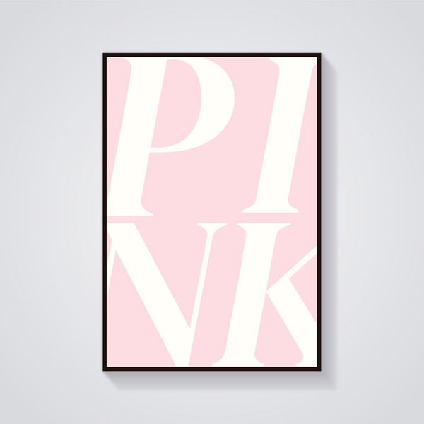 Pink Aesthetic Poster — vista frontale
