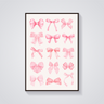 Pink Bows Coquette Poster