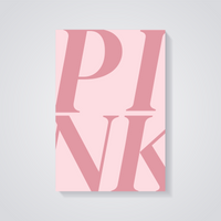 Pink Core Aesthetic Poster — vista posteriore