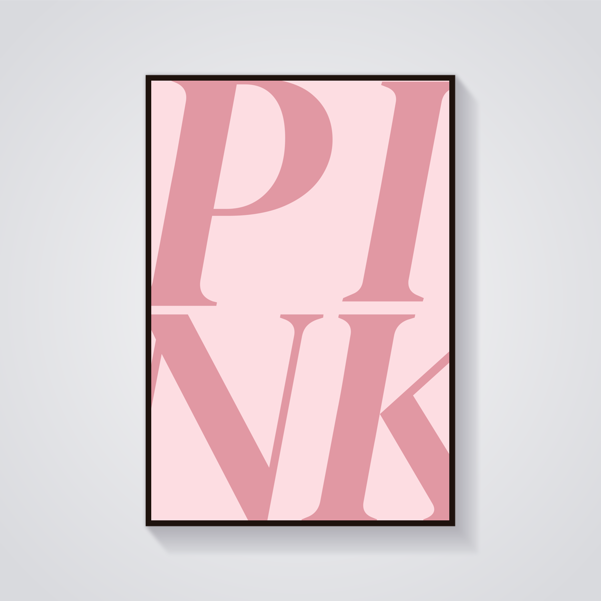 Pink Core Aesthetic Poster — vista frontale