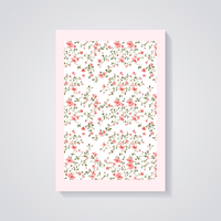 Pink Floral Aesthetic Poster — vista posteriore