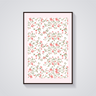 Pink Floral Aesthetic Poster