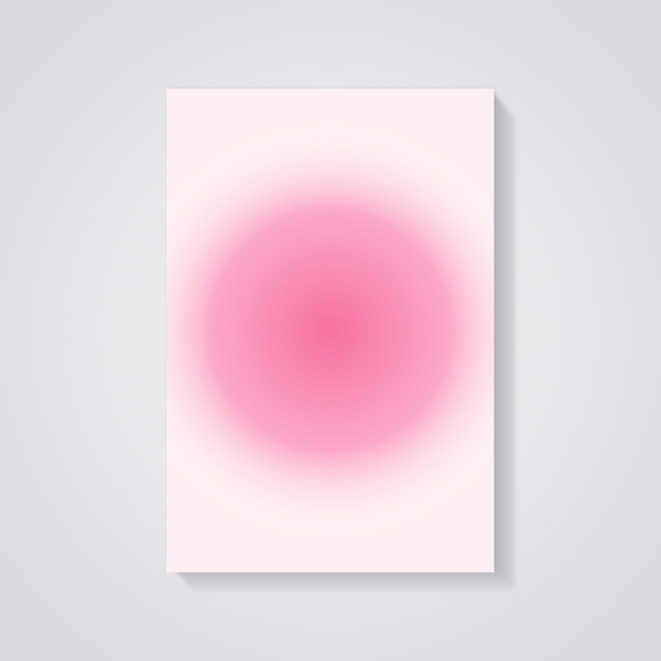 Pink Gradient Swirl Poster