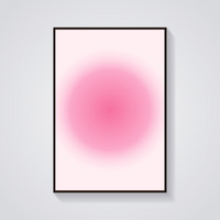 Pink Gradient Swirl Poster — vista frontale