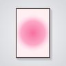 Pink Gradient Swirl Poster