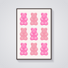 Pink Gummy Bears Poster