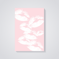 Pink Lips Poster — vista posteriore