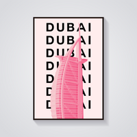 Preppy Burj Al Arab Dubai Poster — vista frontale
