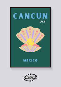 Preppy Cancun Shell Poster — vista posteriore