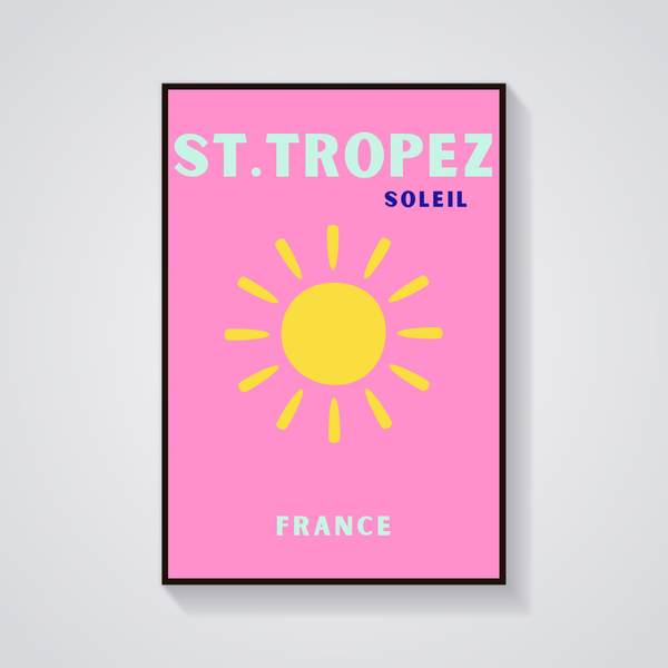 Preppy St. Tropez Soleil Poster — vista frontale
